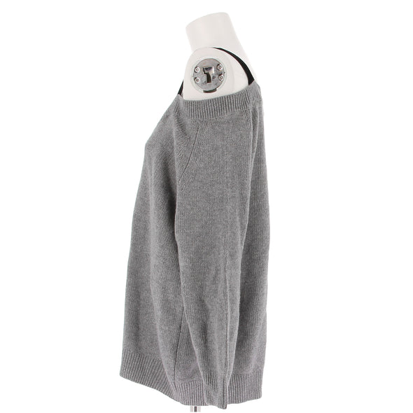 Pull en laine gris