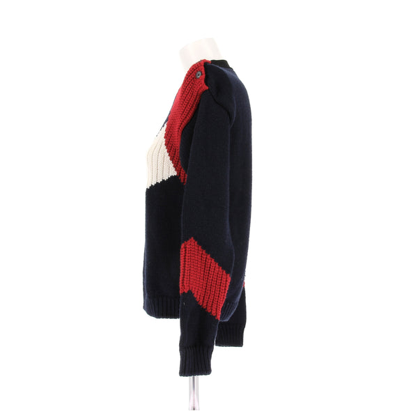 Pull en maille marine
