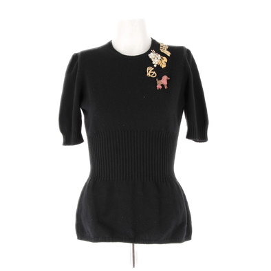 Pull à manches courtes avec broches