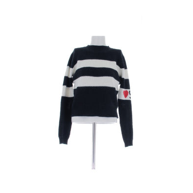 Pull à rayures en laine et cachemire