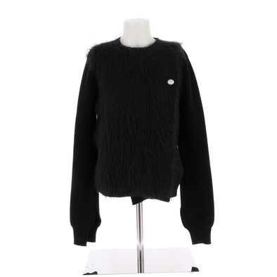 Pull noir en laine