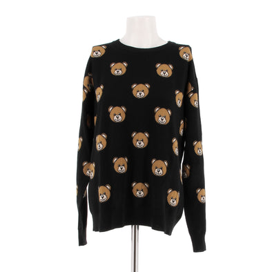 Pull noir "Teddy Bear"