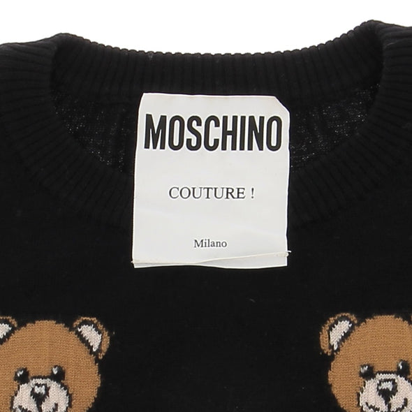 Pull noir "Teddy Bear"