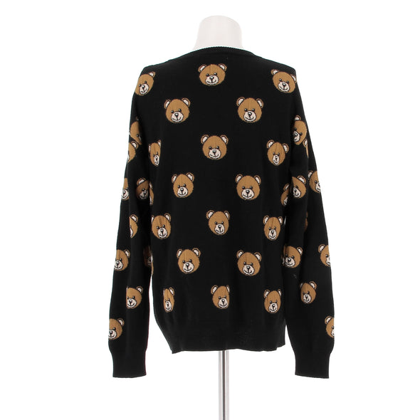 Pull noir "Teddy Bear"