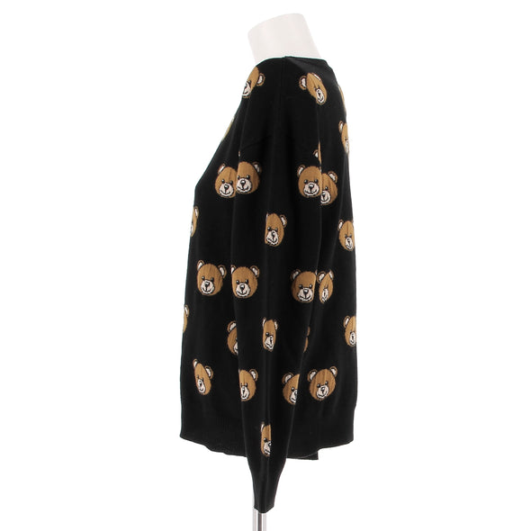 Pull noir "Teddy Bear"