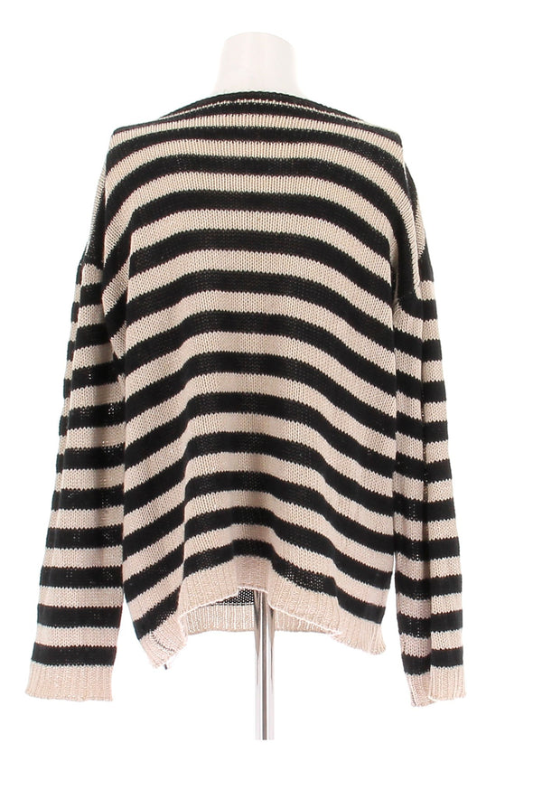 Pull en laine rayé