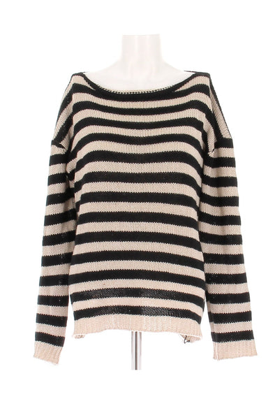 Pull en laine rayé