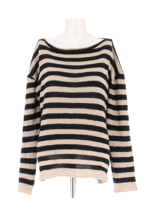 Pull en laine rayé