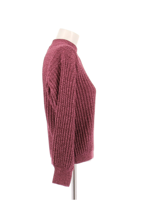 Pull en laine rose