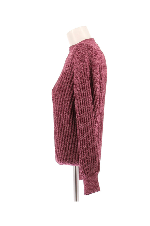 Pull en laine rose