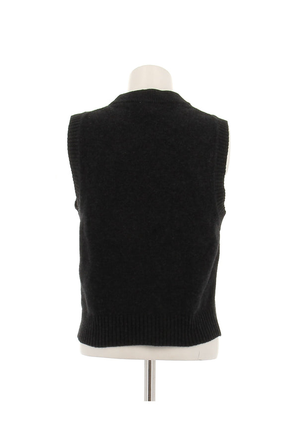 Pull sans manches en laine