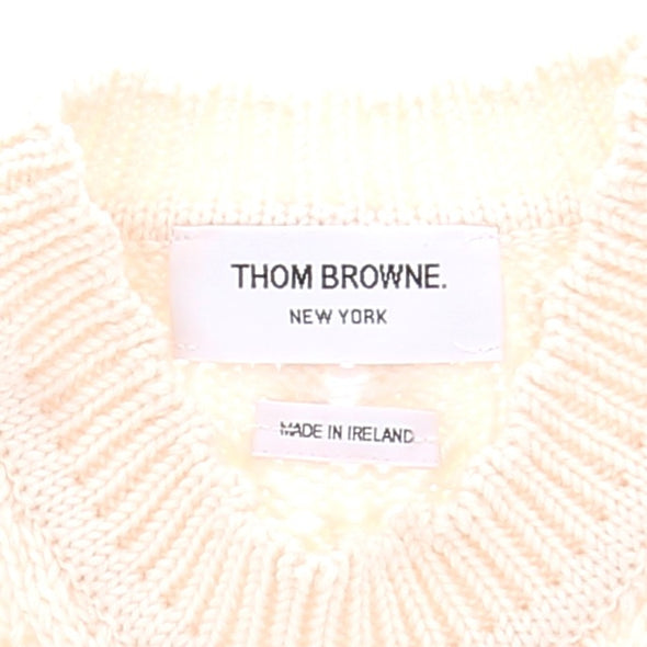 Pull tricoté crème