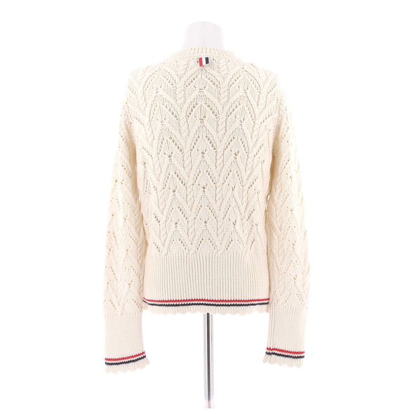 Pull tricoté crème