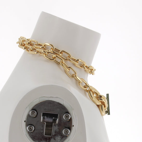 Collier doré "Double XL Link"