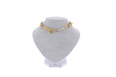 Choker en plaqué or "Squiggle"