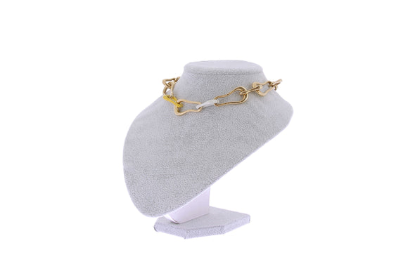 Choker en plaqué or "Squiggle"