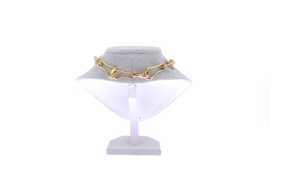 Choker en plaqué or "Squiggle"