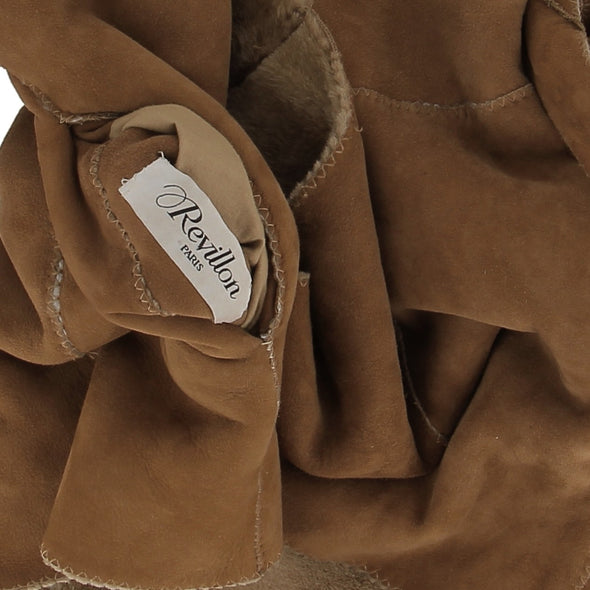 Peau lainée camel