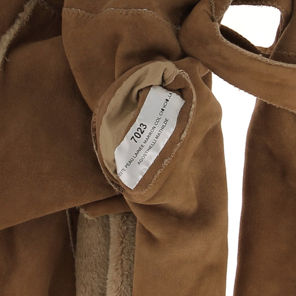 Peau lainée camel