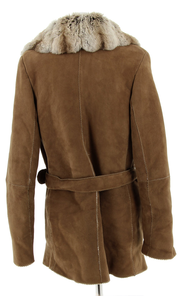 Peau lainée camel