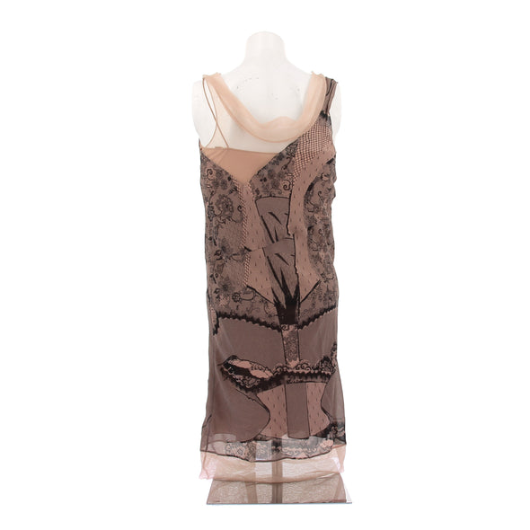 Robe beige vintage