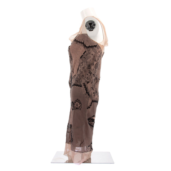 Robe beige vintage