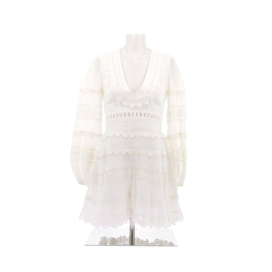 Robe en lin blanche