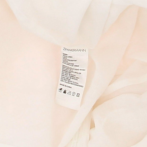 Robe en lin blanche