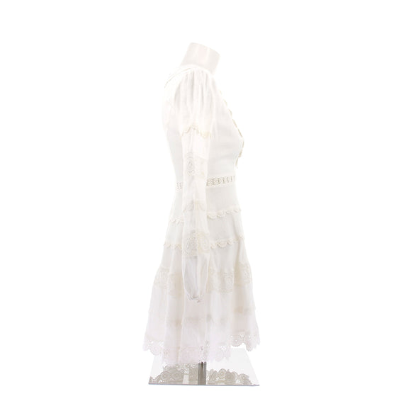 Robe en lin blanche