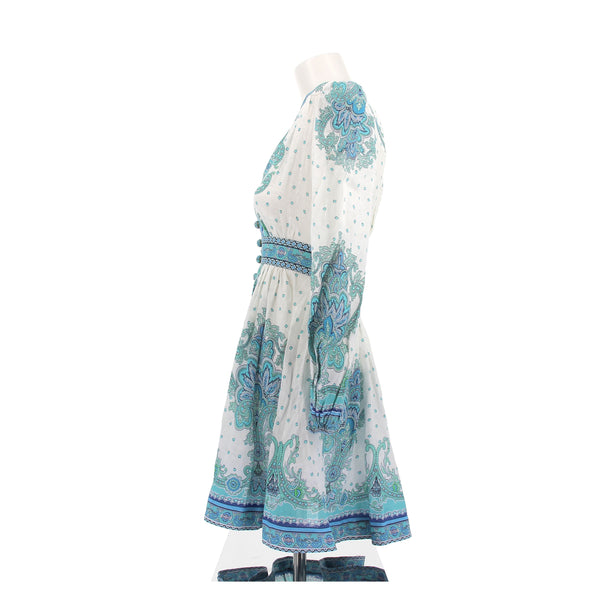 Robe imprimée manches longues
