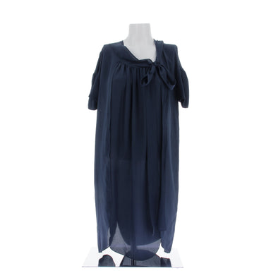 Robe en soie marine