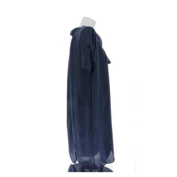Robe en soie marine