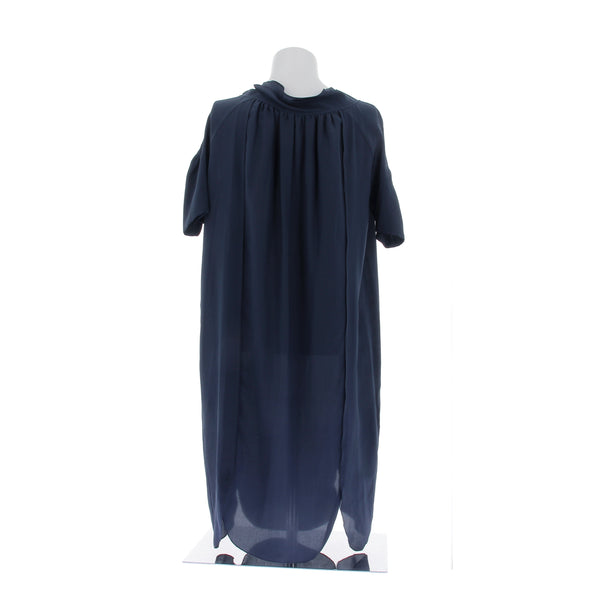 Robe en soie marine
