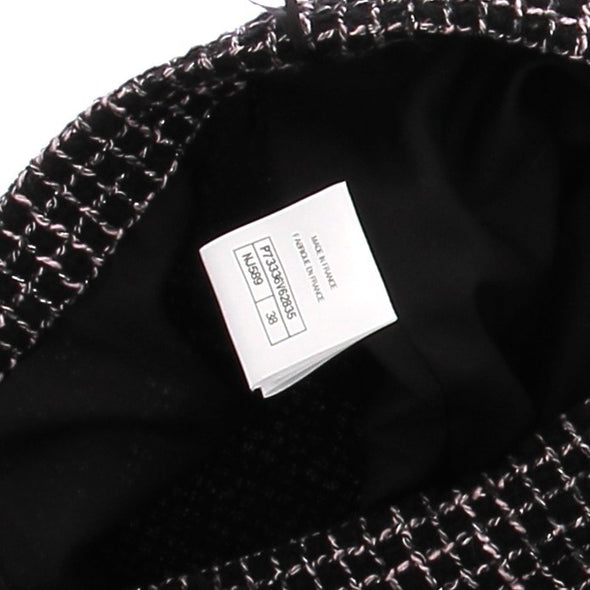 Jupe en tweed rose et noire