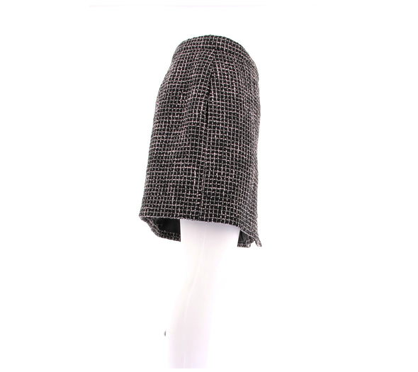 Jupe en tweed rose et noire