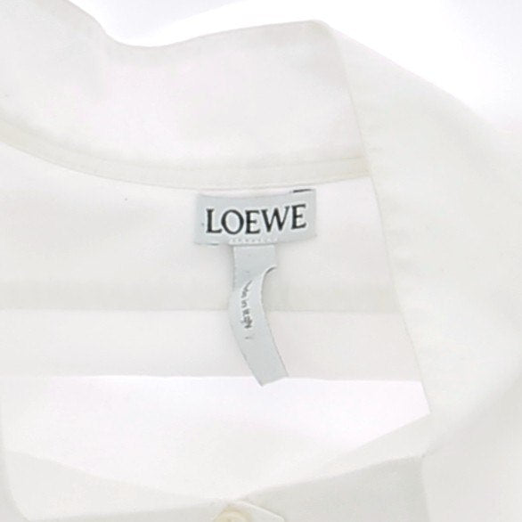 Robe chemise en coton blanc