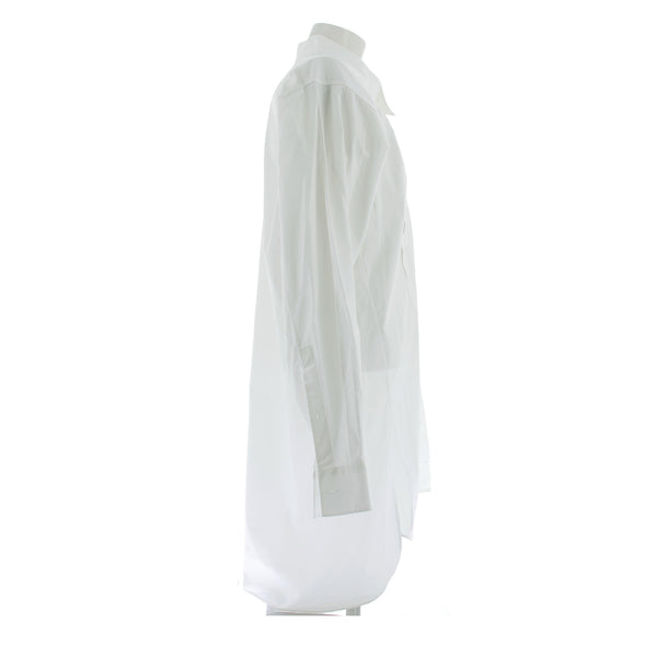 Robe chemise en coton blanc