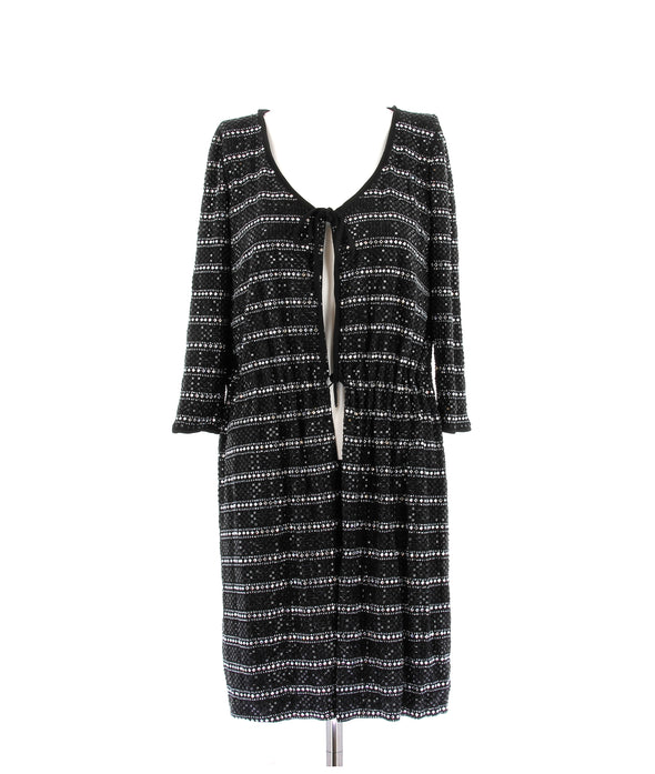 Robe noire à strass