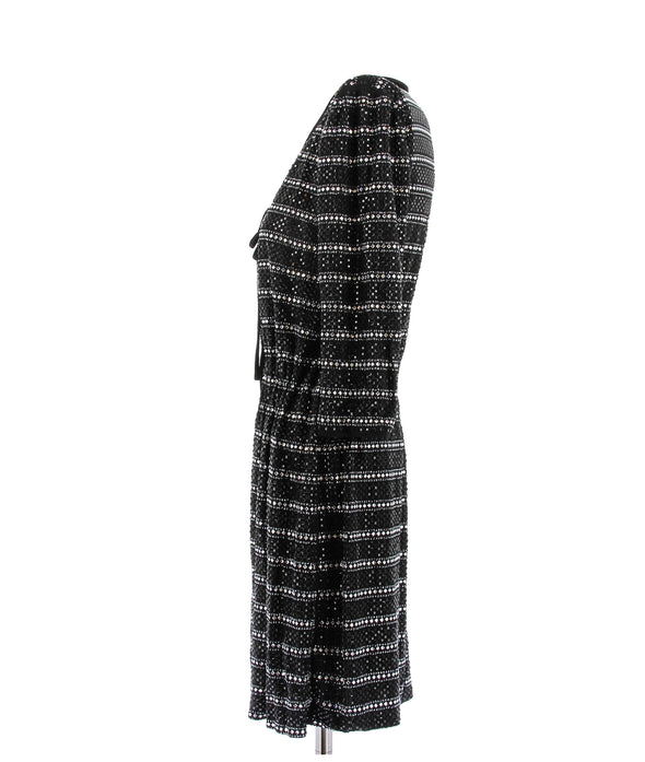 Robe noire à strass