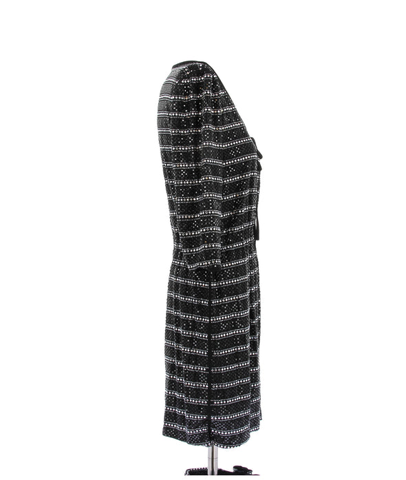 Robe noire à strass