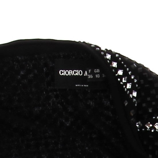 Robe noire à strass