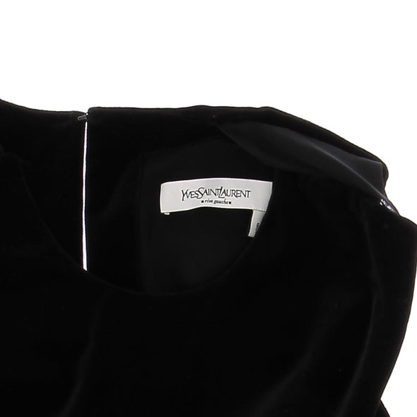 Robe en soie et velours