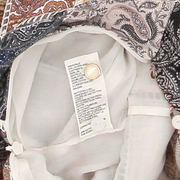 Robe en mélange de lin et de soie