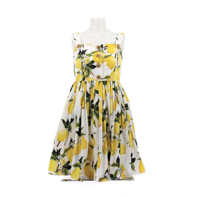 Robe à imprimés citrons