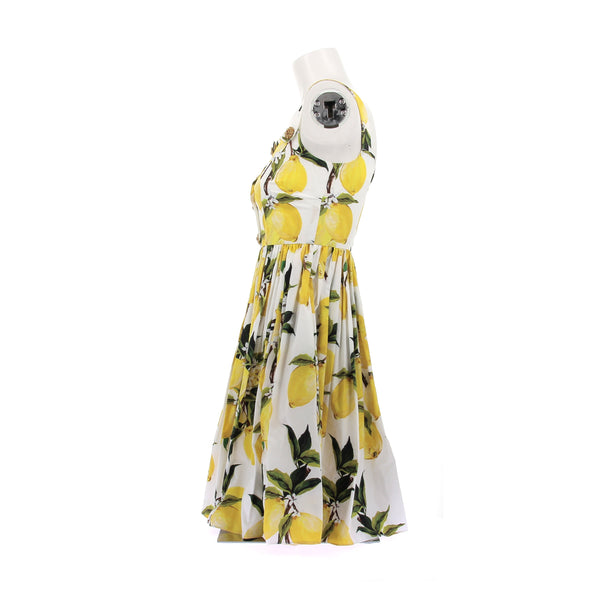 Robe à imprimés citrons