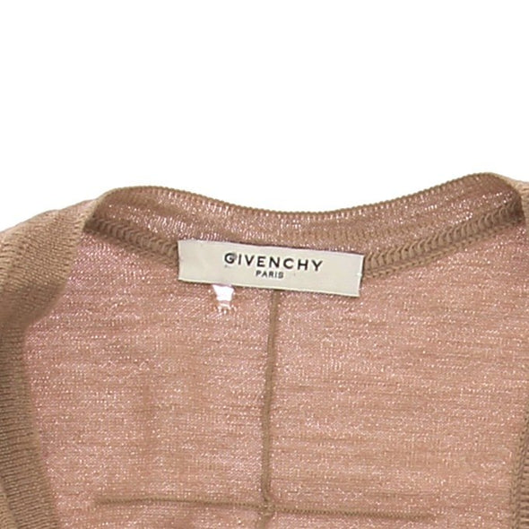 Robe en maille beige et motifs colorés