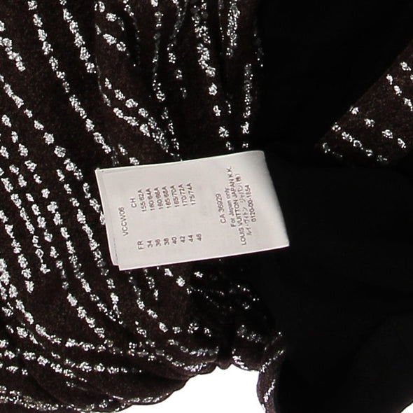 Robe marron irisée