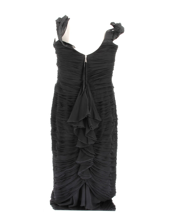 Robe en soie noire