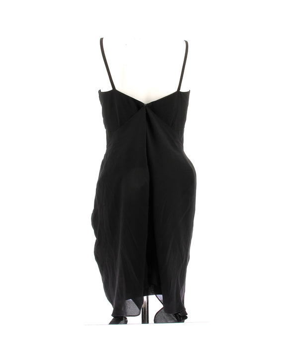 Robe noire en soie