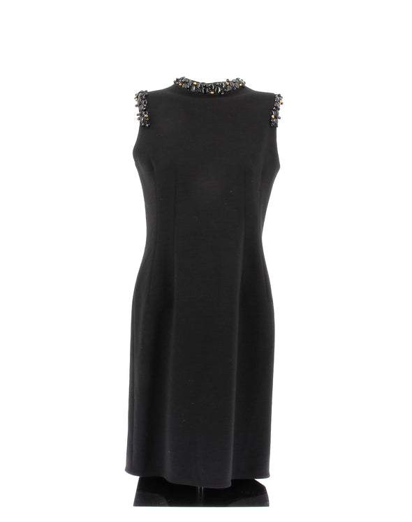 Robe en laine et perles